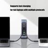 660 Вт 8-портовая станция быстрой зарядки USB C с портом PD100 Вт для ноутбуков, телефонов, планшетов, устройств. Европейские вилки. Настенное зарядное устройство
