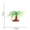Miniature Landscape Set: Coconut Trees, Cactus, Baobab, and Bushes