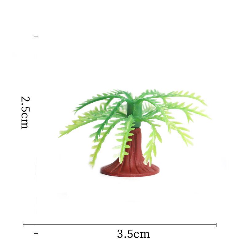 Miniature Landscape Set: Coconut Trees, Cactus, Baobab, and Bushes