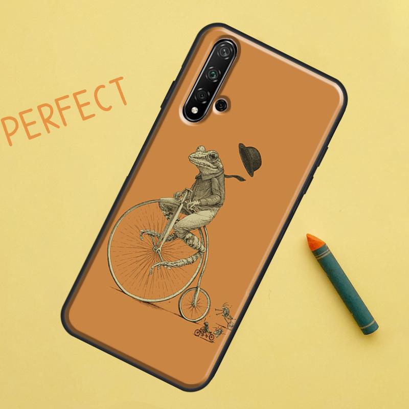 Винтажный ретро-чехол с изображением лягушек-грибов для Huawei Nova 9 10 SE 11i 8i 7i 3i Nova 5T Y60 Y61 Y70 Y90 P20 P30 P40 Lite P60 Pro