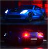 1/32 масштаб Corvette ZR1, модель автомобиля из сплава, автомобиль со звуком и освещением, имитация реверса, игрушечный автомобиль, подарок на день рождения