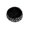 Harajuku Autumn New Trend Leopard Beret Korean Fashion Vintage British Flat Top Personality Warm Painter Hat Club Style
