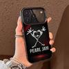 Чехол для телефона B-Band Pearl J-Jam для iPhone 17,16,15,14,13,12,11,Pro Max,Plus Конфетный Серебристый Чехол