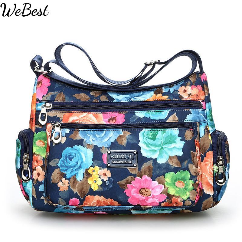 Сельский стиль, модные цветочные женские сумки на плечо, европейский и американский стиль, винтажные легкие сумки-мессенджеры на молнии