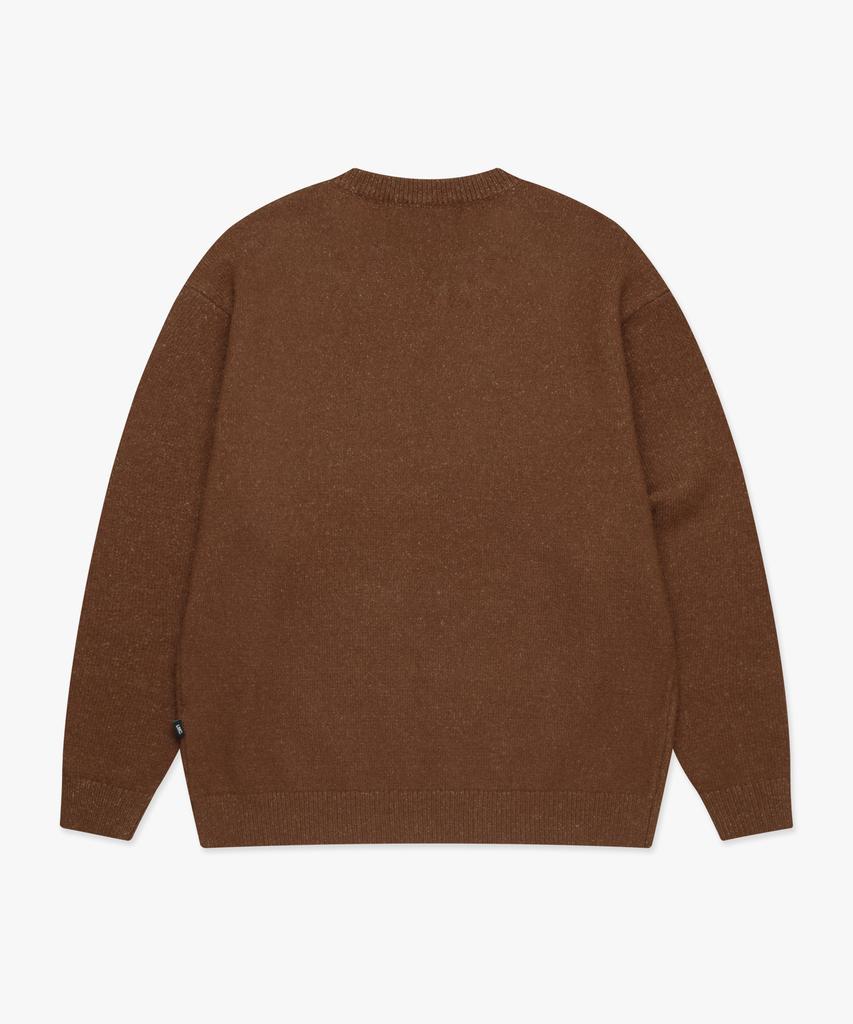 LMC Gothic Name Knit Sweater Brown