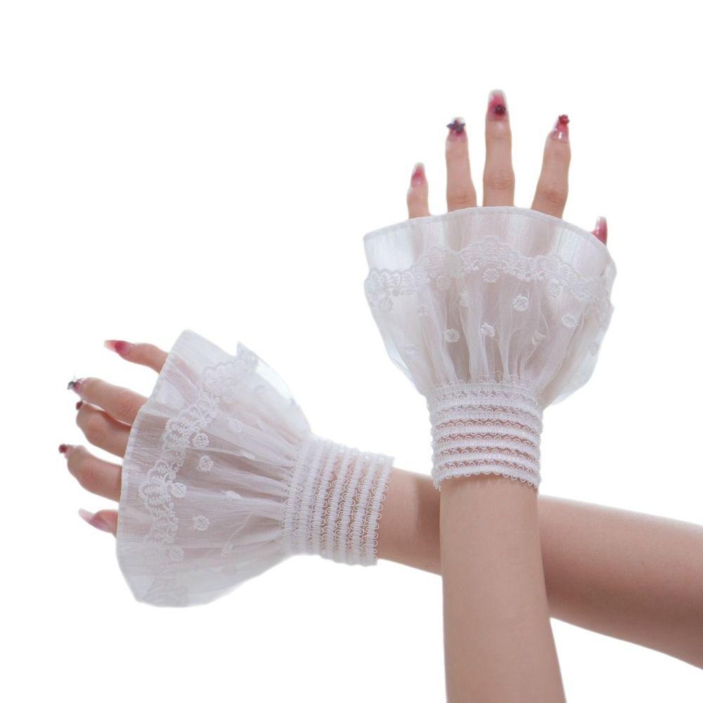 Съемная накладная манжета Многослойная оборка Кружевная манжета Новые манжеты для свитера