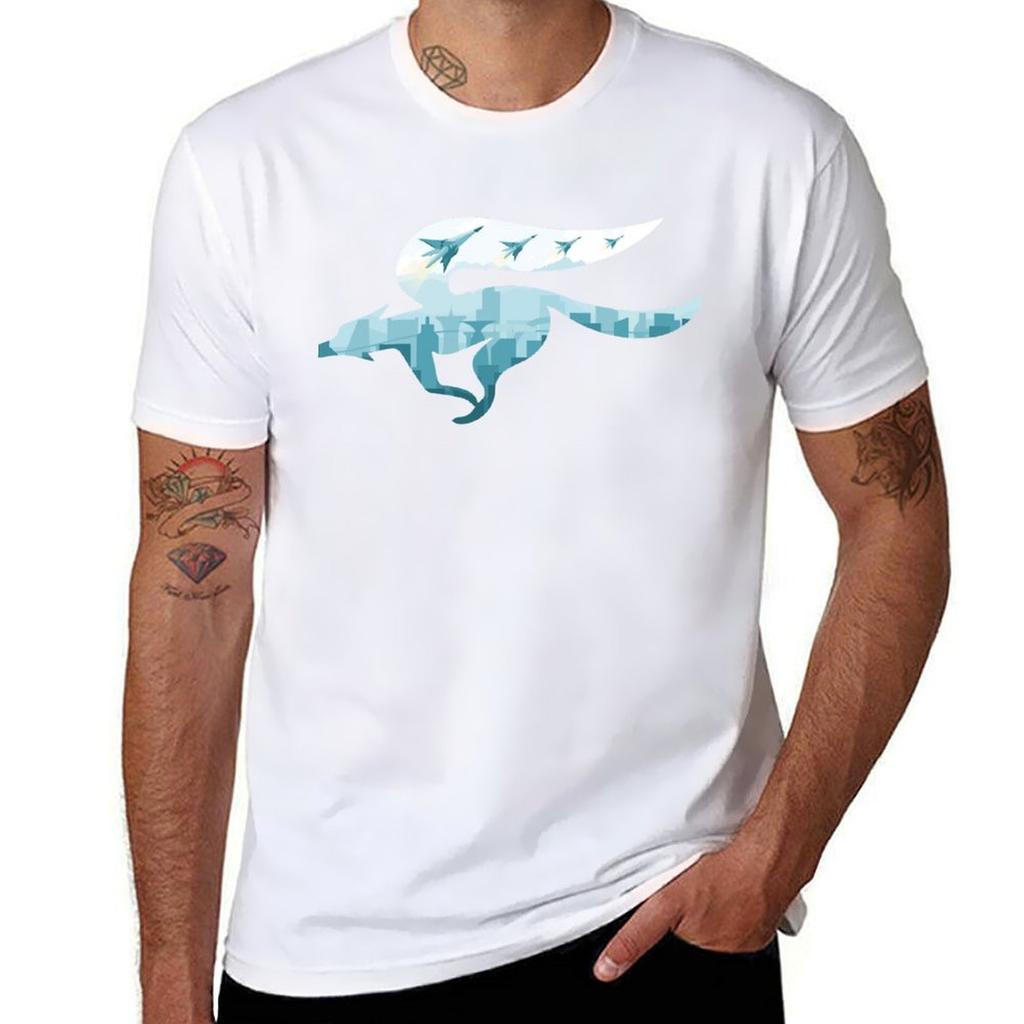 Star Corneria Fox Takeoff Tshirt Minimalist Plain Crew Neck Tshirt