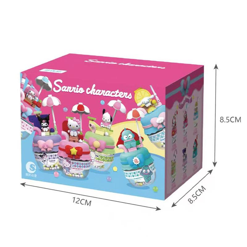Персонажи Sanrio Хелло Китти Ми Милоди Куроми Синнаморолл Бобо Банка для джема Серия кубиков Коллекция слепых коробок Украшение Подарки для девочек