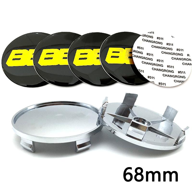 BBS Style Modified Wheel Center Hub Cap, Multi‑Size 65mm 68mm Wheel Center Emblem Decal Sticker Auto Wheel Exterior Accessories