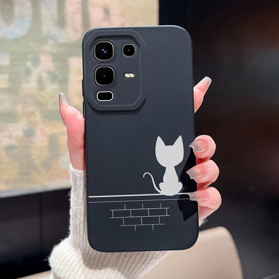 For Infinix Note 50 Pro Plus 50x 4G 5G Phone Case Cute Cartoon Cat Soft Silicone Anti Scratch Protective Bumper Back Cover Funda