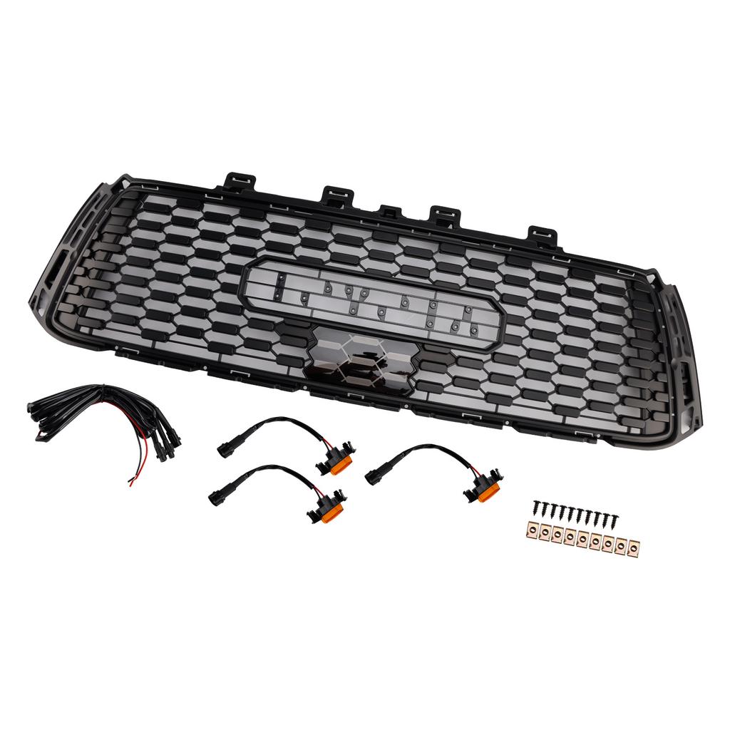 Black Honeycomb Front Bumper Grill Grille Fit Toyota Tundra 2010-2013 TRD PRO