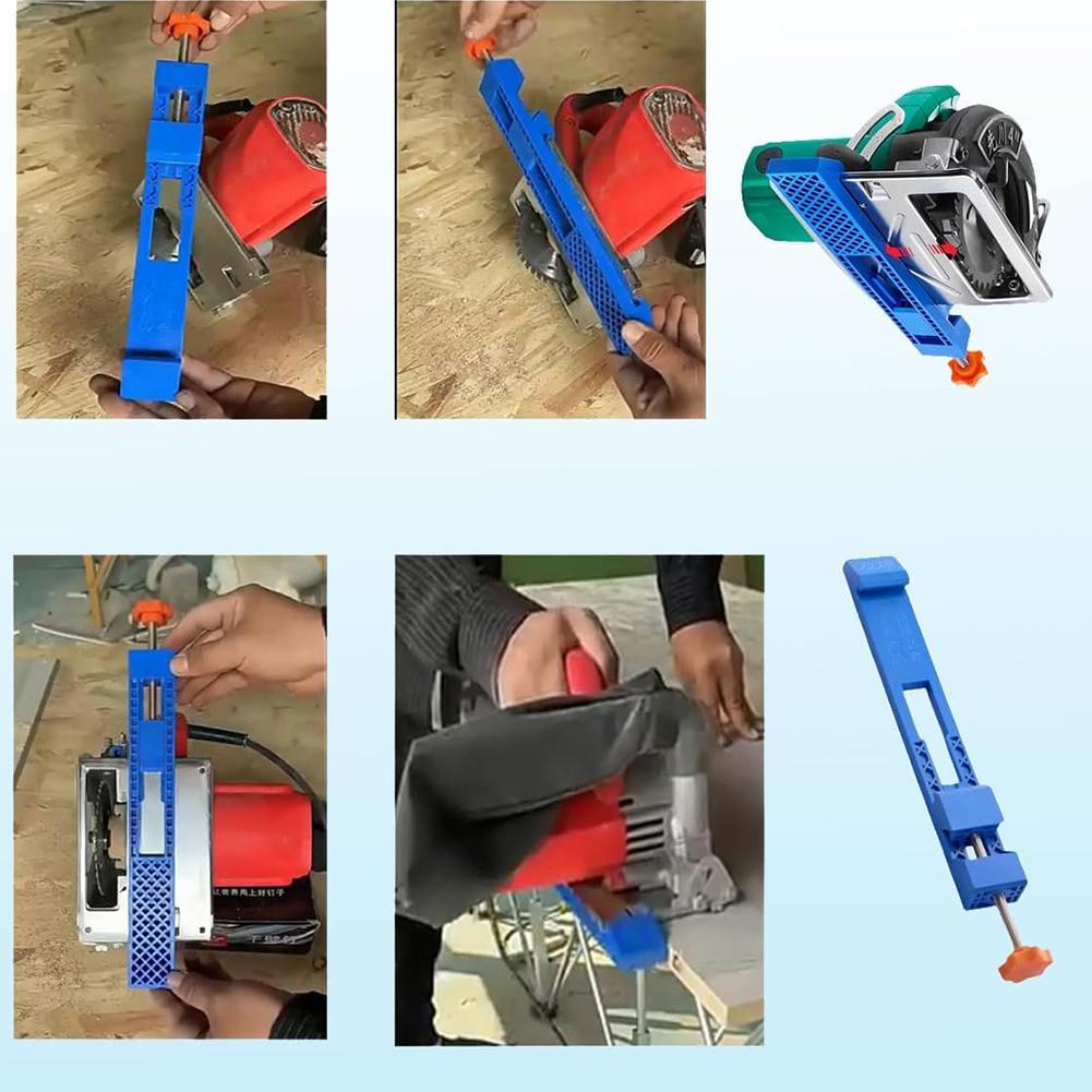 1/2 шт. Регулируемая база для режущей машины, направляющая, АБС-пластик, электрическая циркулярная пила, резка дерева, быстрозажимной кондуктор, фрезеровочный позиционирующий зажим