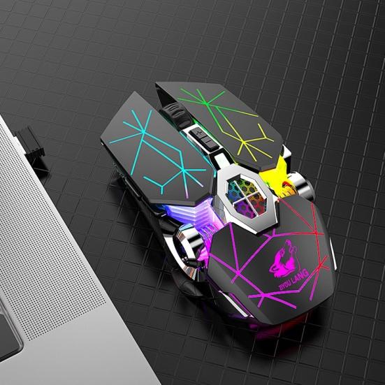 X13 Беспроводная перезаряжаемая игровая мышь с перезаряжаемой подсветкой для ноутбуков