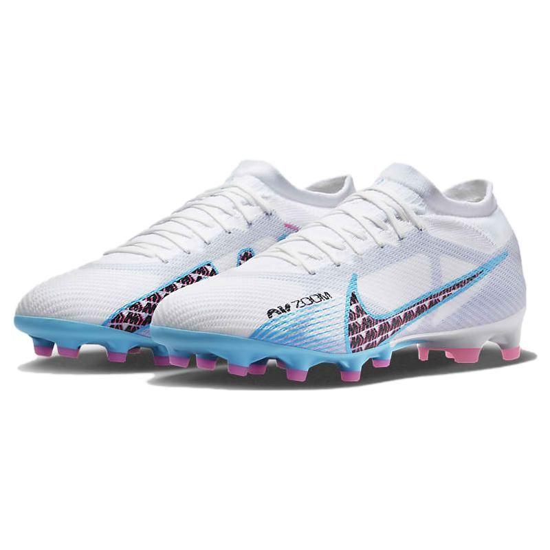 Nike Zoom Mercurial Vapor 15 Pro AG Blast Pack Men Sneakers White Pink-Blast Indigo-Haze DJ5604-146