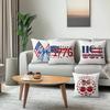 4pcs/set Independence Day  Cushions Pillowcase Polyester Cushion Cover Throw Pillow Pillowcover Home Car Sofa Decor