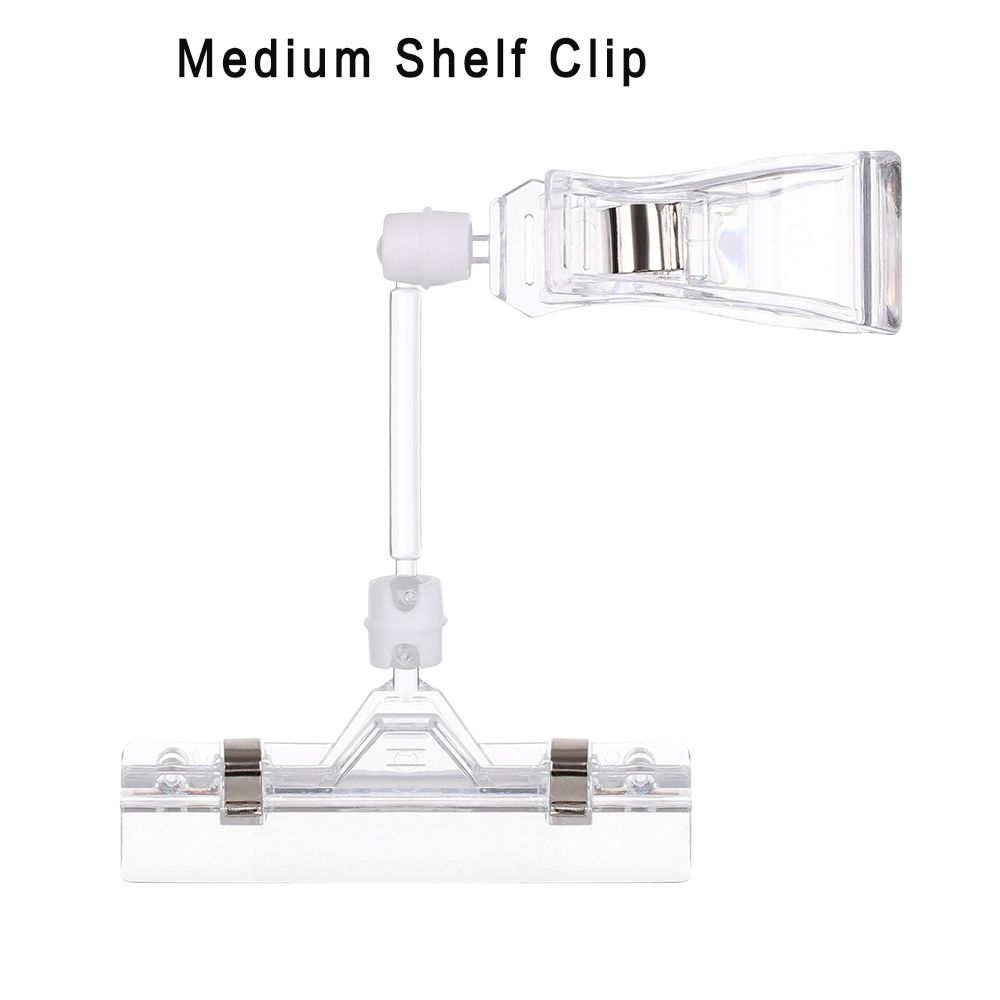 2PCS Sign Card  Double Clips Useful Transparent Plastic Advertising Folder  Display Holder