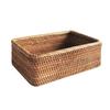 Lirancia Storage Rattan Hand Woven Bread Natural Tabletop Miscellaneous Eco Brown x 17 x 8 Корзина, Коробка, Стильная, Виноградная лоза, Хранение, Товары,