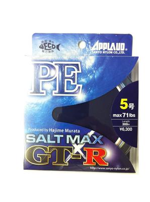 Леска Sanyo Nylon Applaud Saltmax PE 300 м 10 м x GT-R #5 (71 фунт) 8-жильный 5-цветный
