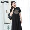 Plus Size Women's Summer New Fashion Hooded Short Sleeved Dress
