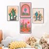 Abstract Landscape Desert Cactus Art Posters Painting Western Boho Prints Horseshoe Wall Art Canvas Nordic Pictures Home Decor No Frame