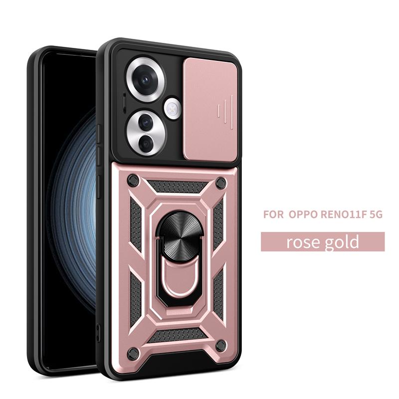 Для OPPO Reno 11F 5G чехол магнитное кольцо подставка телефон чехол для OPPO Reno 11 F CPH2603 6.7" Reno11 F 5G сдвижная линза защитная задняя крышка