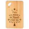 Planche À Découper - PLANETEE - Théa Magie De Noël Sapin - Bambou - Gravé - Motif Noël