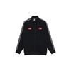 Football Series Logo Embroidered Stand Collar Zipper Jacket Men Outerwear Black AFDS433-1