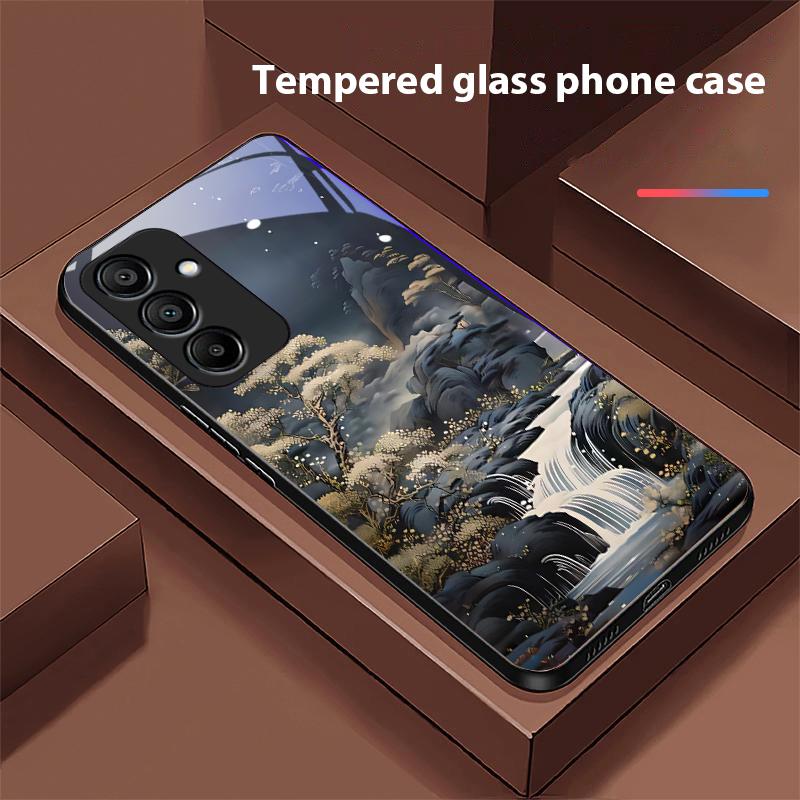 Jubao Basin Water Чехол для телефона из черного закаленного стекла для Samsung Galaxy A15 5G 54 4G 51 50 24 35 90 71 12 51 53 52S 80 22 34
