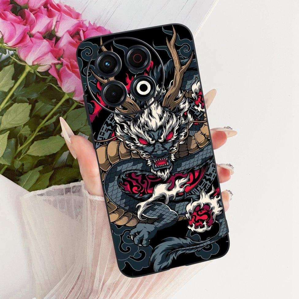 Чехол для телефона Tecno Spark 30 Pro 4G Cover KL7 Роскошный Модный Милый Кот Забавный Расписной Бампер Для Tecno Spark 30 Pro 4G Корпус