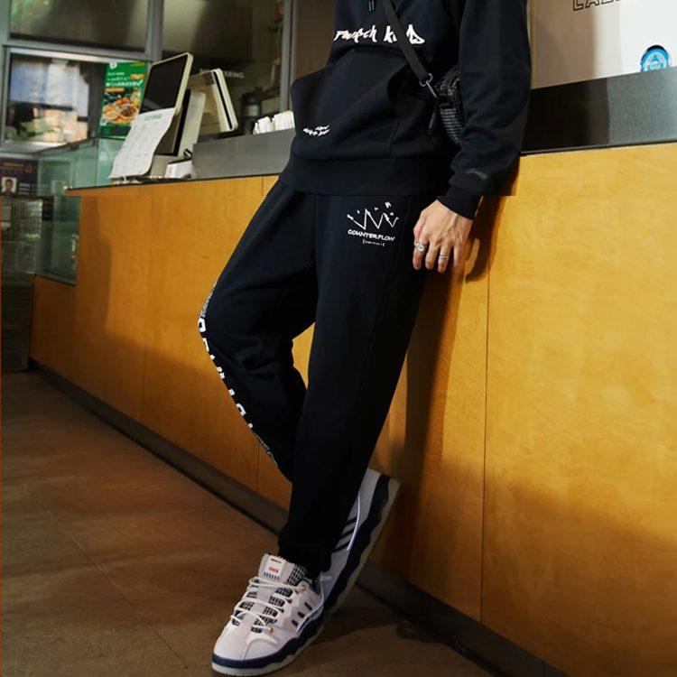 Мужские трикотажные спортивные штаны Li Ning CF Черные AKLRC07-2