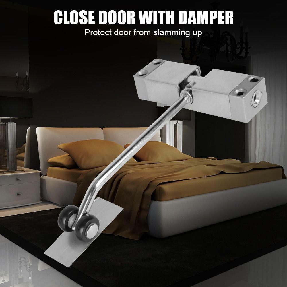 Adjustable Speed Door Closing Device Aluminum Zinc Zinc Alloy Spring Tension Door Closer Security Doors