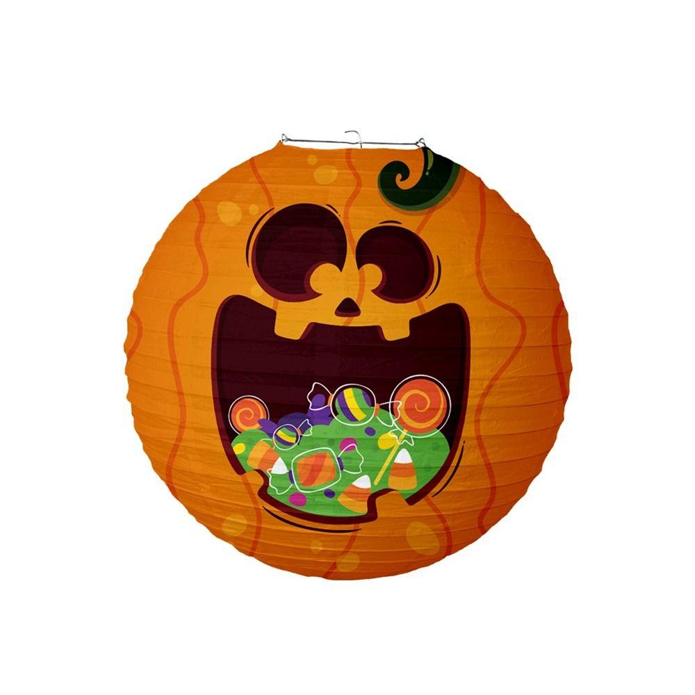 Паук Летучая мышь Скелет Тыква Бумажный шар Бумажный подвесной фонарь Хэллоуин Бумажные фонарики Хэллоуин