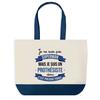 Tote Bag - PLANETEE - Prothésiste Superman - Fond Bleu - Coton 40 X 45 Cm - Sans Fermeture