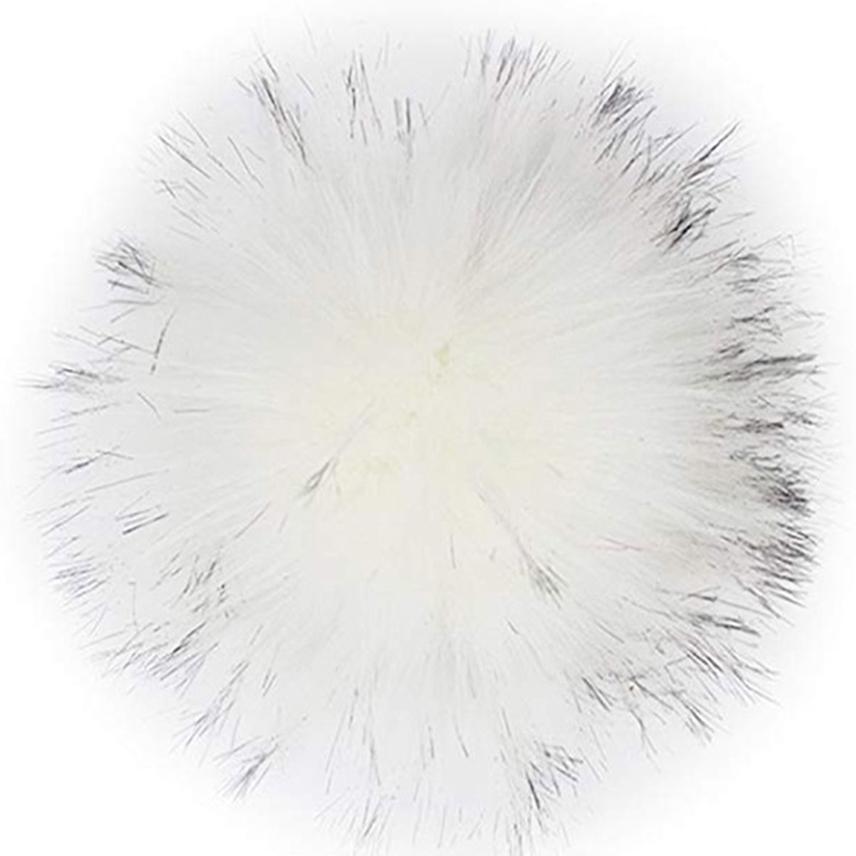 1 шт. Шапка с помпоном из искусственного меха, шарик, меховой шарик, сделай сам, ручная работа, помпоны для рукоделия, красочный искусственный помпон с резинкой, аксессуары для шляпы