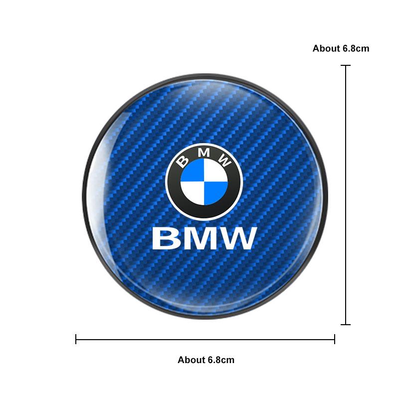 sxnkg9 Carbon Fiber Car Coaster For BMW E38 F10 F20 F30 F40 E92 E83 E87 E46 G20 G30 I7 I8 Water Cup Holder Mat Non-slip Pad Accessories
