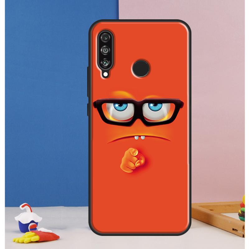 3D забавное лицо Милый чехол Для Huawei Nova Y70 Y60 Y90 Y61 Y91 Y72 Y73 12s 12i 11i 8i 9 10 SE P30 P40 Lite P60 Pro