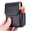 Women Men Storage Case Leather Stainless Steel Card Cash Holder Belt Pouch Lighter Wallet Pocket Solid Color Box Carrier