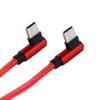 3A 90 градусов кабель для быстрой зарядки данных Двойной коленчатый USB Type C на USB C Кабель для быстрой зарядки Кабель типа C Провод для зарядки Кабель для передачи данных