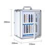 Jingdun Aluminum Alloy 12-Slot Mobile Phone Storage Box with Lock