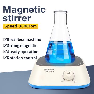 Магнитная мешалка мини лабораторная мешалка портативная жидкостная мешалка с мешалкой 3 л 3000 об/мин для лаборатории EU Plug