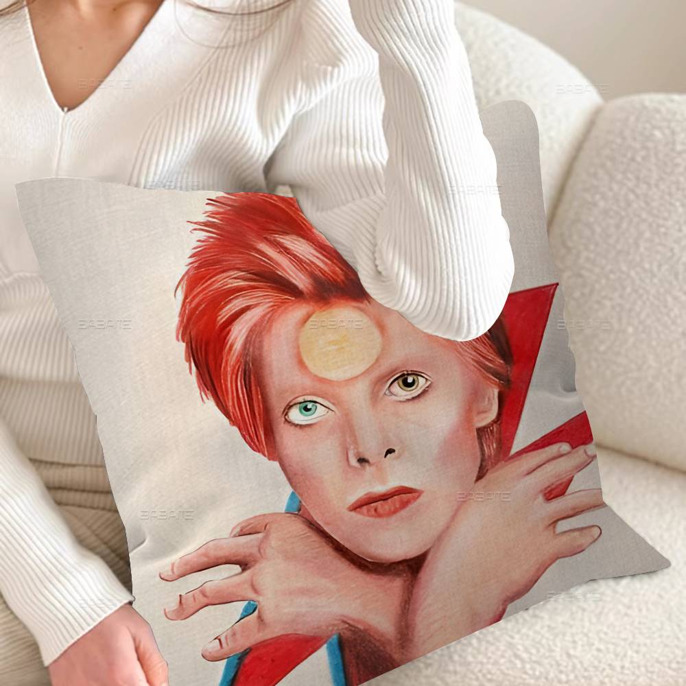Singer D-David_B-Bowie Personalized Pillow Dust Cover Bedroom Kids Party Decoration Pillowcase Birthday Children Gift