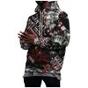 Men's Loose Printed Hooded Sweatshirt Men's Casual Fashion Sports Sweatshirt
