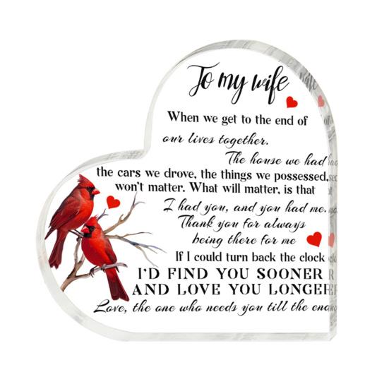 Прозрачный акриловый сердечный орнамент, настольный декор, напечатанный прозрачный акриловый блок, отдельно стоящее сердце