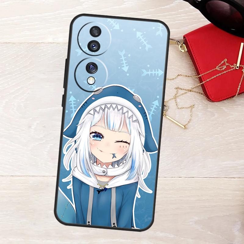 Anime Hololive Gawr Gura Case For Honor Magic 8 5 6 7 Lite 50 70 90 200 400 Pro X8b X8c X9a X9b X9c X9d Win RT Cover