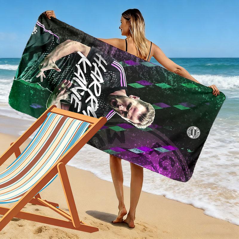 Harry Kane King Beach Towel, Large Soft Quick Dry Towel for Beach Camping Swimming