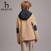 Детская флисовая куртка с капюшоном в стиле колор-блок HAZZYS