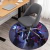 1pc Swordsmaids Round Chair mat Area Rug - Non-Slip, Floor Mat for Office, Bedroom, and Indoor Decor -1002232