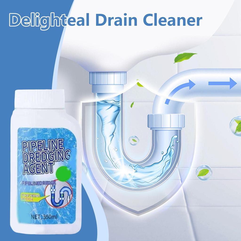 350ml Drain Clog Remover Pipeline Dredging Agent Powerful Drain Cleaning Unclogger for Hair Tub Shower Bathroom Sewer Toilet