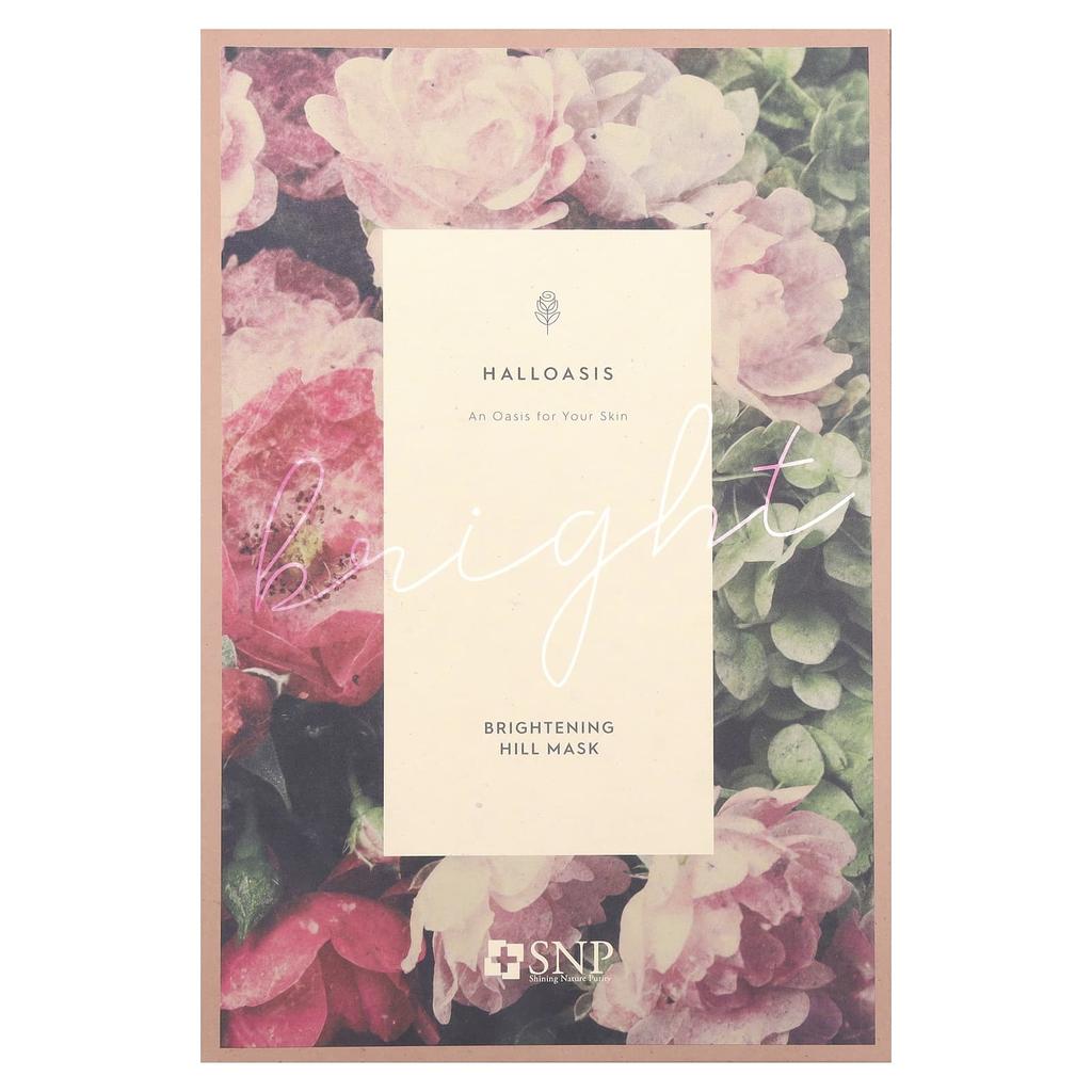 SNP Haloasis, Осветляющая лечебная маска для лица, 10 листов, 25 мл (0,84 жидких унций) каждый