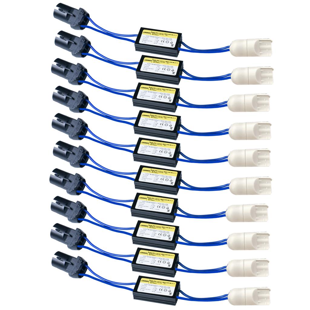 W5W W16W Canbus Cable Car LED Decoder Car Lights NO Error Warning Canceller Decoder T10 12V 2Pcs OCB Load Resistor